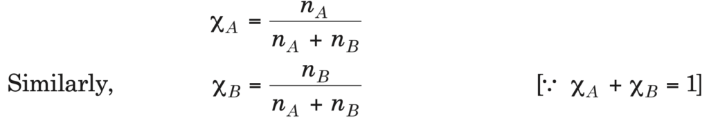 mole fraction